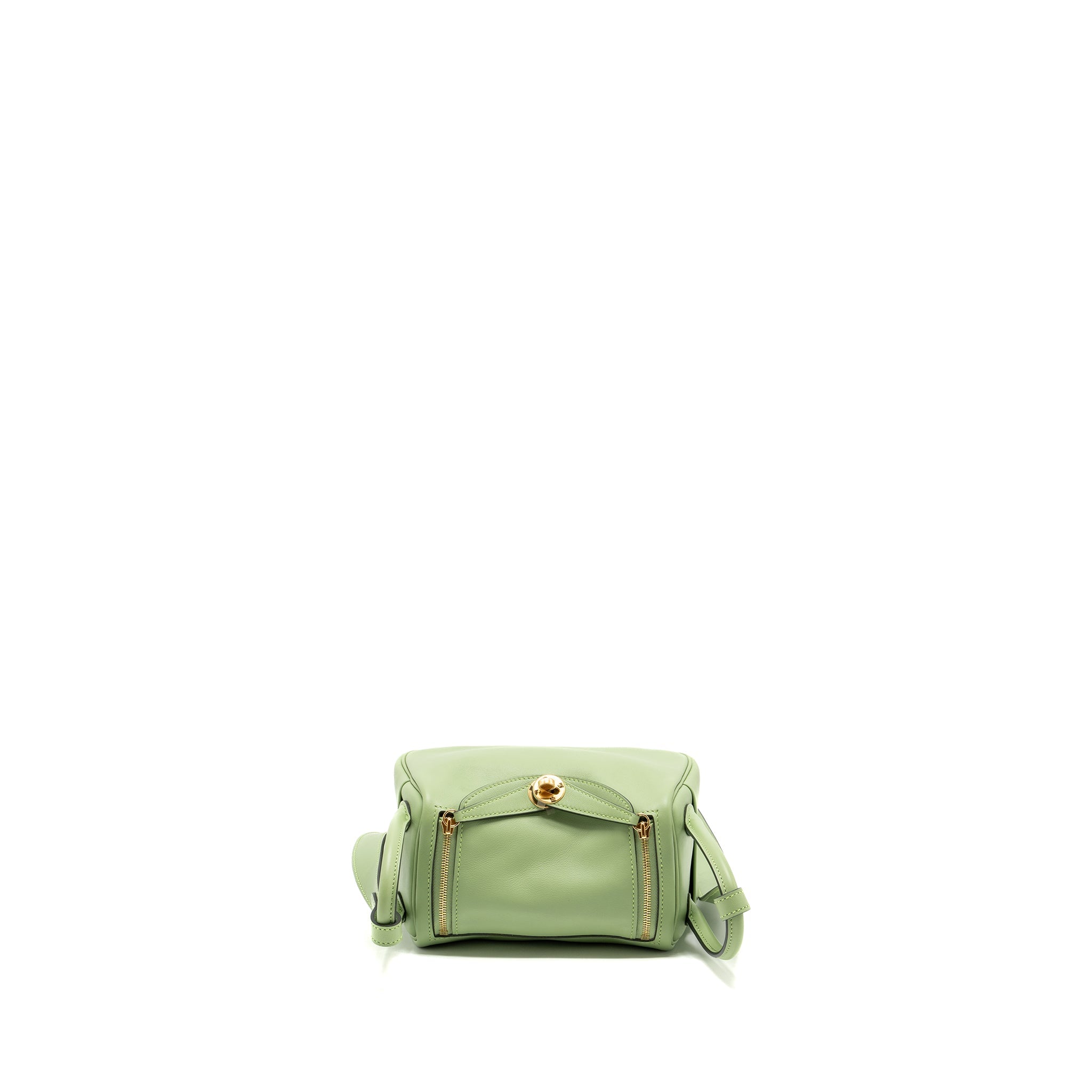 HERMES MINI LINDY SWIFT VERT CRIQUET GHW