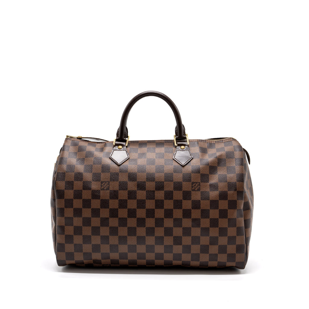 LOUIS VUITTON SPEEDY 35 DAMIER EBENE GHW