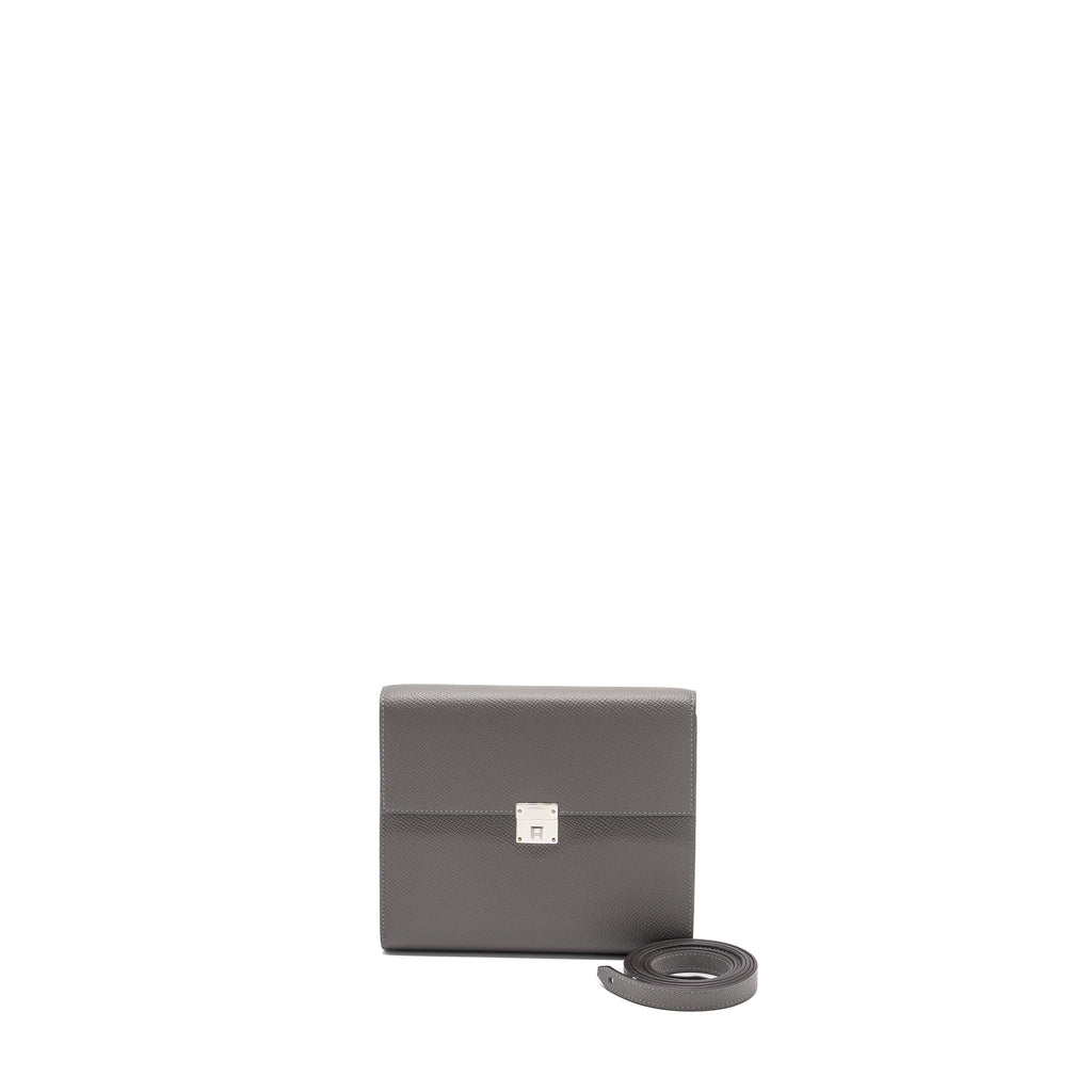 HERMES CLIC 16 WALLET EPSOM GRIS MEYER SHW