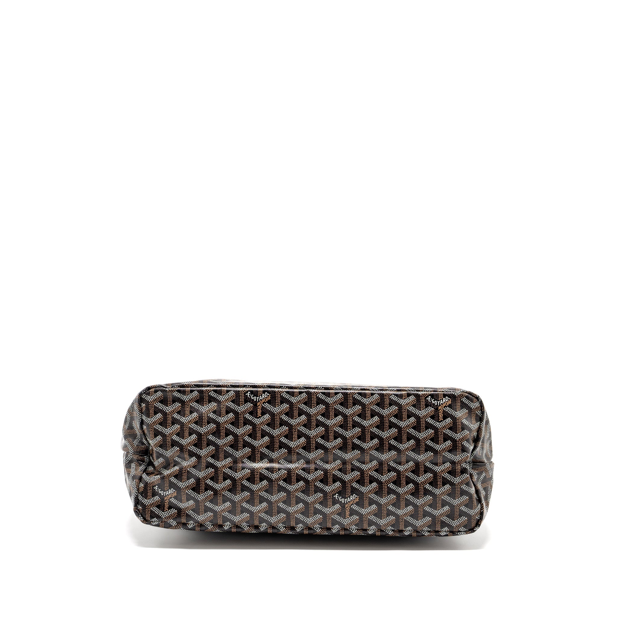 GOYARD BOHEME HOBO BAG CANVAS/CALFSKIN BLACK/ BROWN SHW