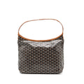 GOYARD BOHEME HOBO BAG CANVAS/CALFSKIN BLACK/ BROWN SHW
