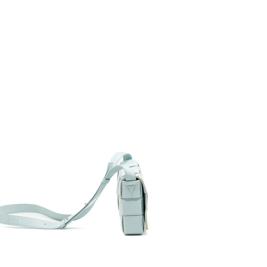 BOTTEGA VENETA CLASSIC CASSETTE BAG LAMBSKIN LIGHT BLUE SHW
