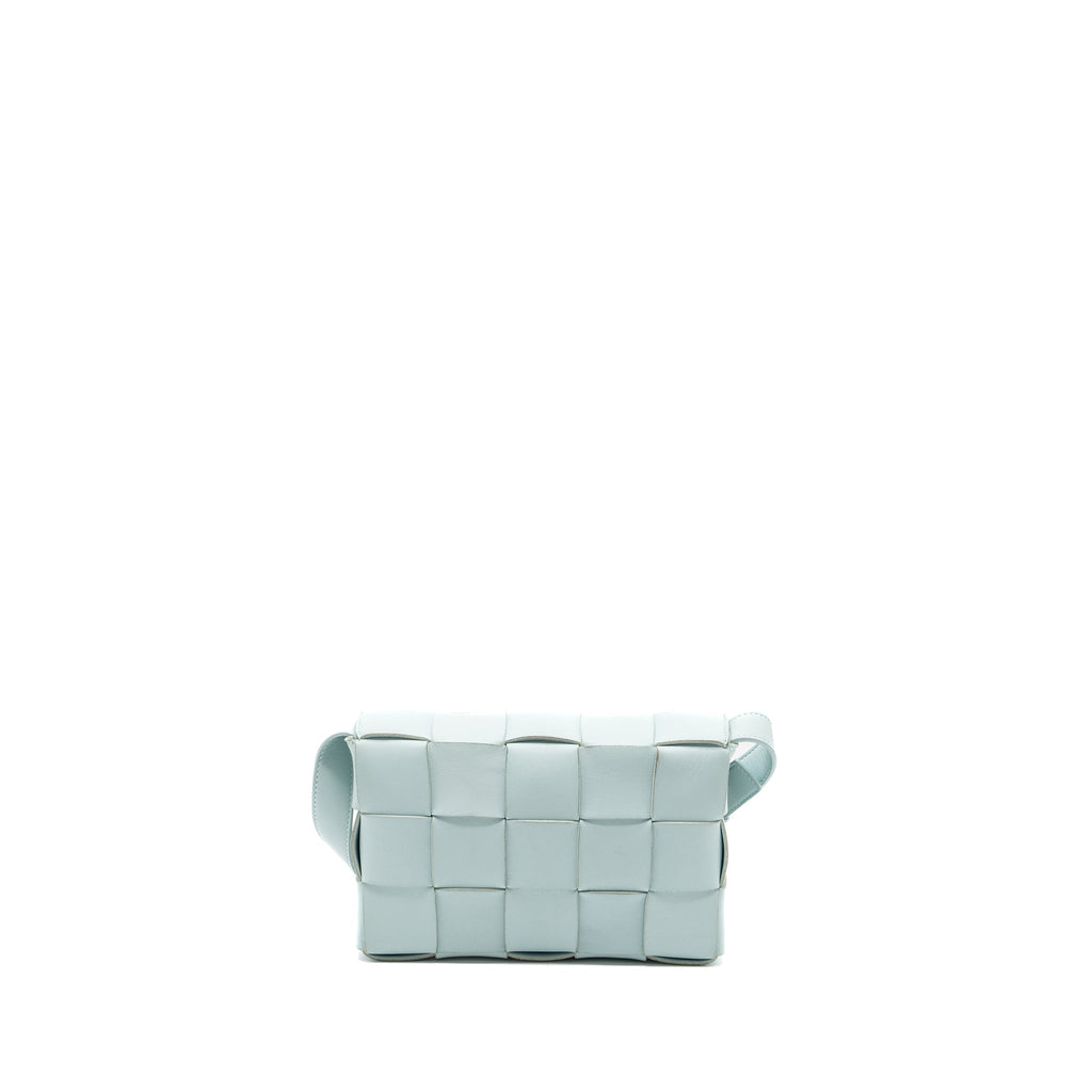 BOTTEGA VENETA CLASSIC CASSETTE BAG LAMBSKIN LIGHT BLUE SHW