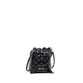 MIU MIU SMALL BUCKET BAG STUDDED NAPPA LAMBSKIN BLACK SHW