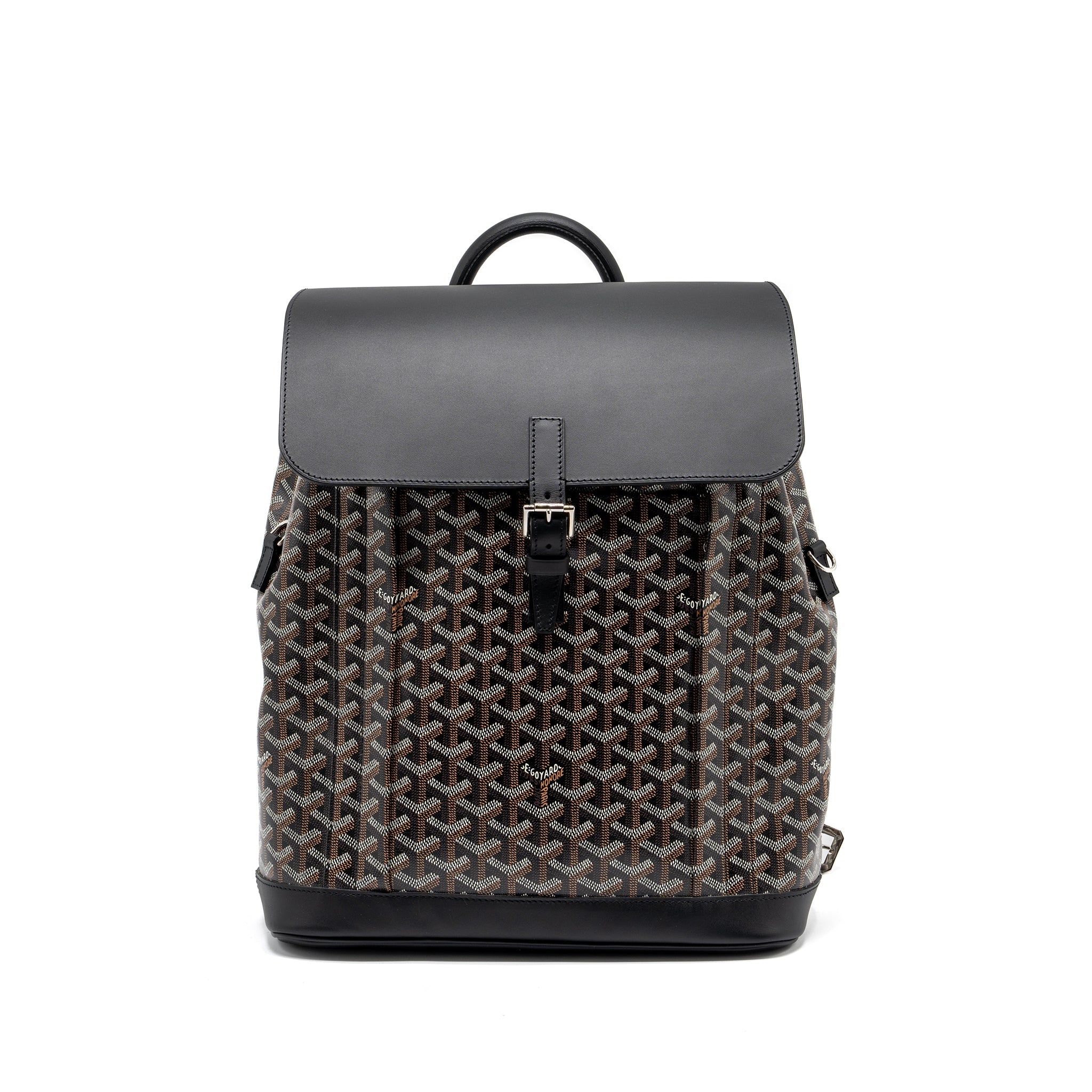 GOYARD ALPIN BACKPACK GOYARDINE CANVAS BLACK SHW