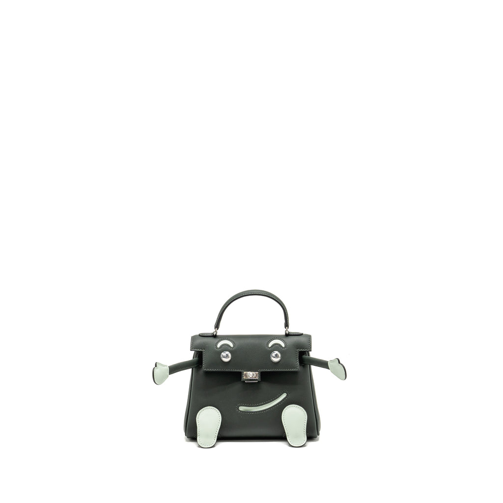 HERMES KELLY DOLE SWIFT VERT FONCE/VERT PEPPERMINT SHW