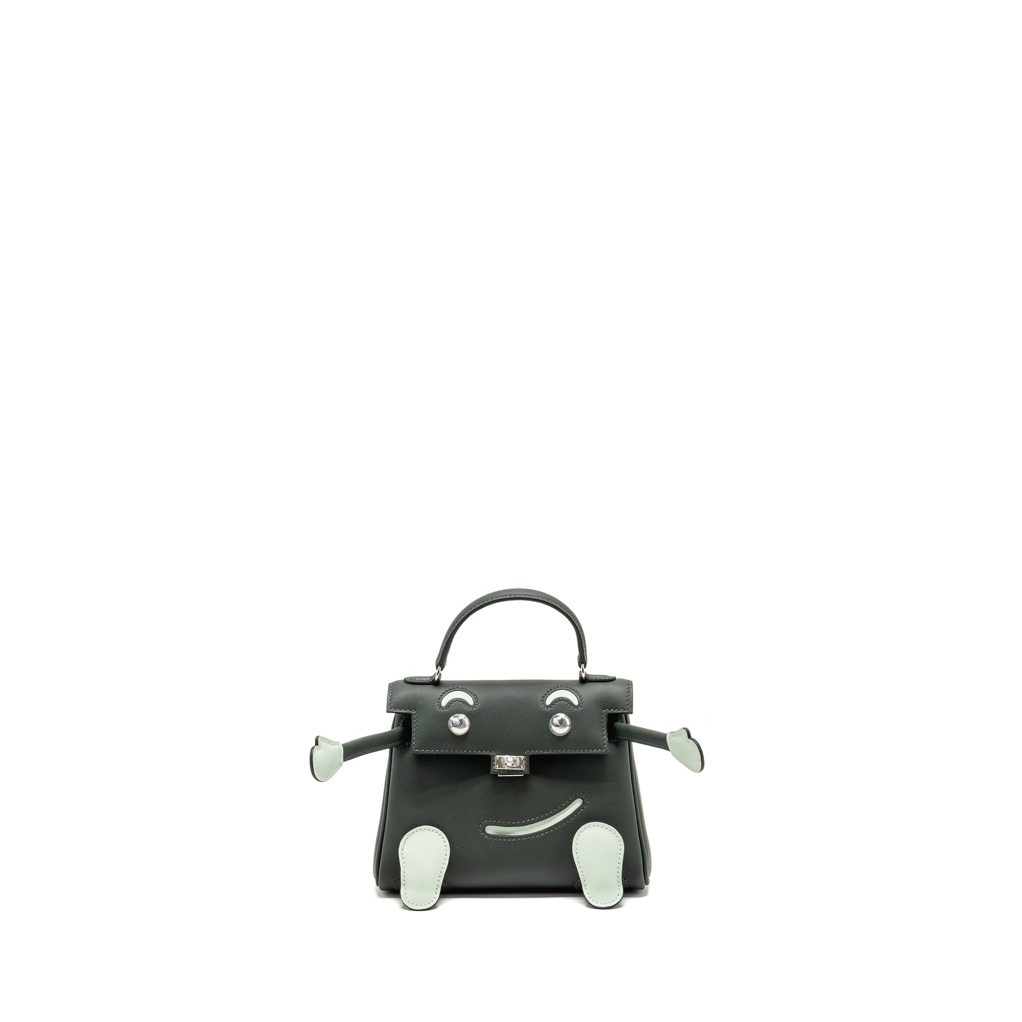 HERMES KELLY DOLE SWIFT VERT FONCE/VERT PEPPERMINT SHW