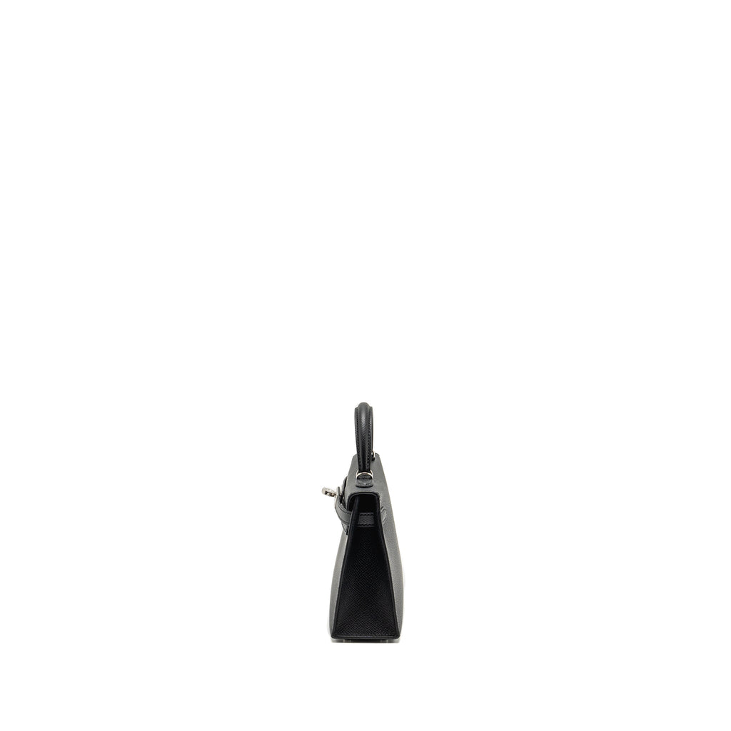 HERMES MINI KELLY II SPECIAL ORDER EPSOM BLACK / NAVY SHW