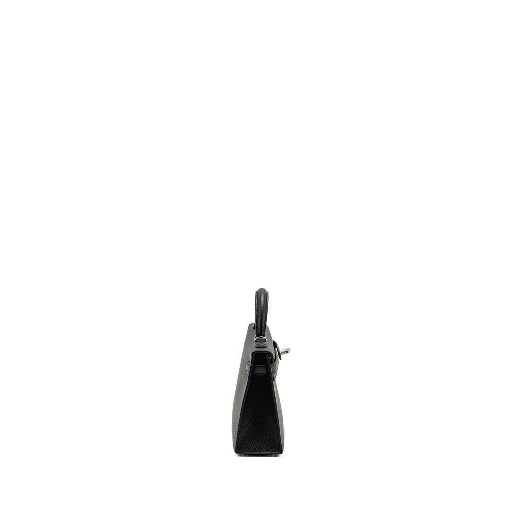 HERMES MINI KELLY II SPECIAL ORDER EPSOM BLACK / NAVY SHW
