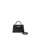 HERMES MINI KELLY II SPECIAL ORDER EPSOM BLACK / NAVY SHW