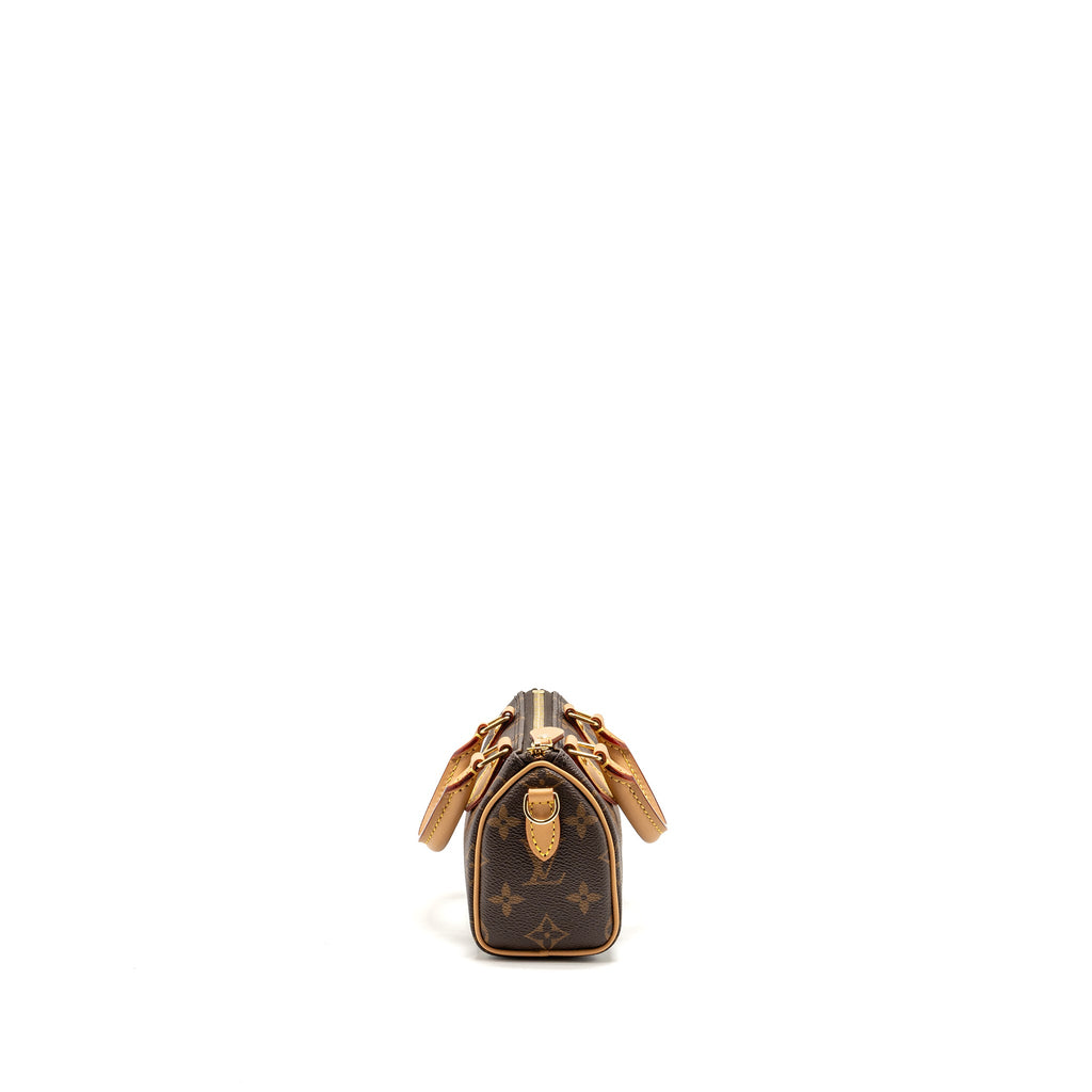 LOUIS VUITTON NANO SPEEDY MONOGRAM CANVAS GHW