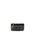 CELINE CUIR TRIOMPHE CHAIN SHOULDER BAG SHINY CALFSKIN BLACK GHW