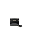SAINT LAURENT MINI MANHATTAN SHOULDER BAG SHINY CALFSKIN BLACK SHW