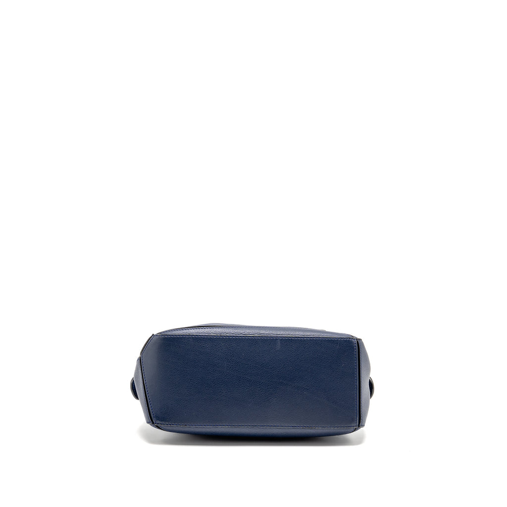 LOEWE SMALL PUZZLE BAG CALFSKIN NAVY SHW