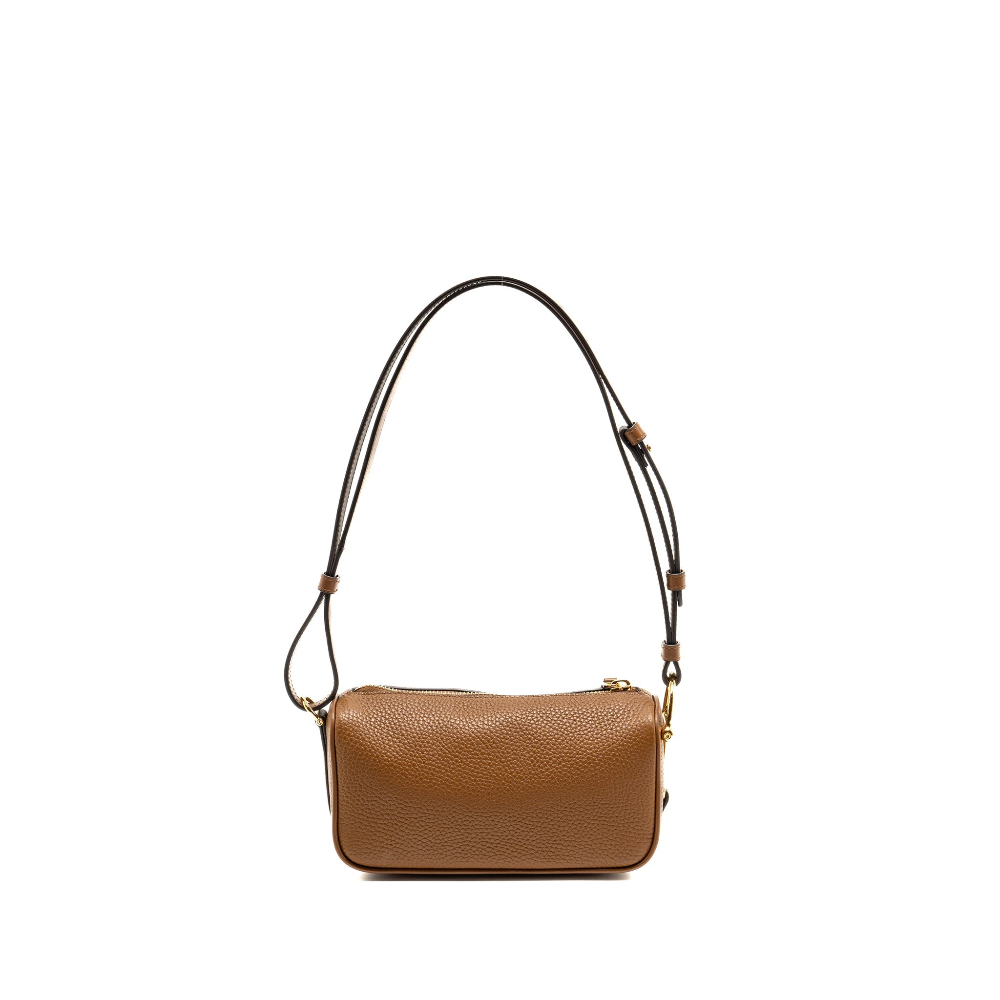 GUCCI HALF HORSEBIT MINI BAG CALFSKIN BROWN GHW