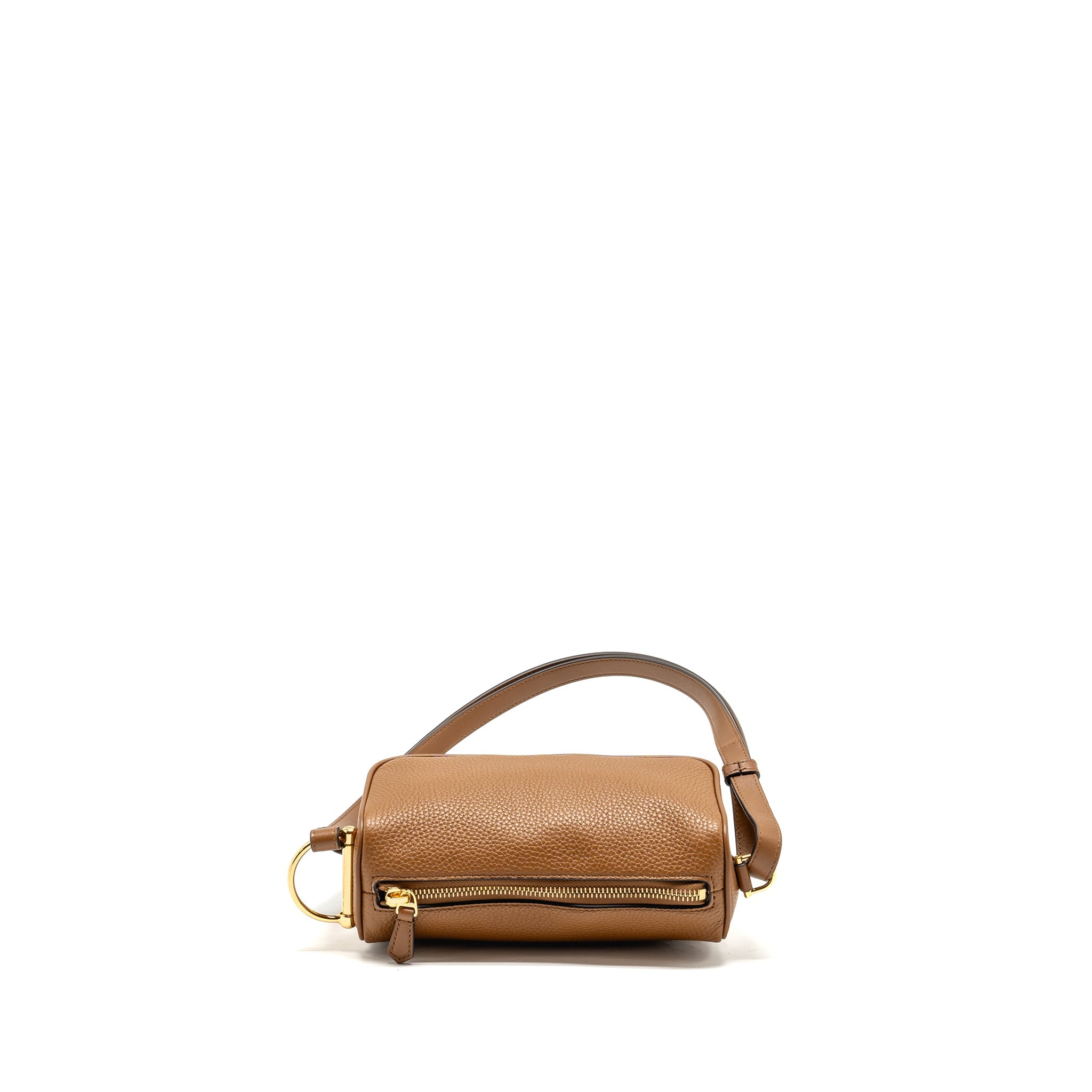 GUCCI HALF HORSEBIT MINI BAG CALFSKIN BROWN GHW