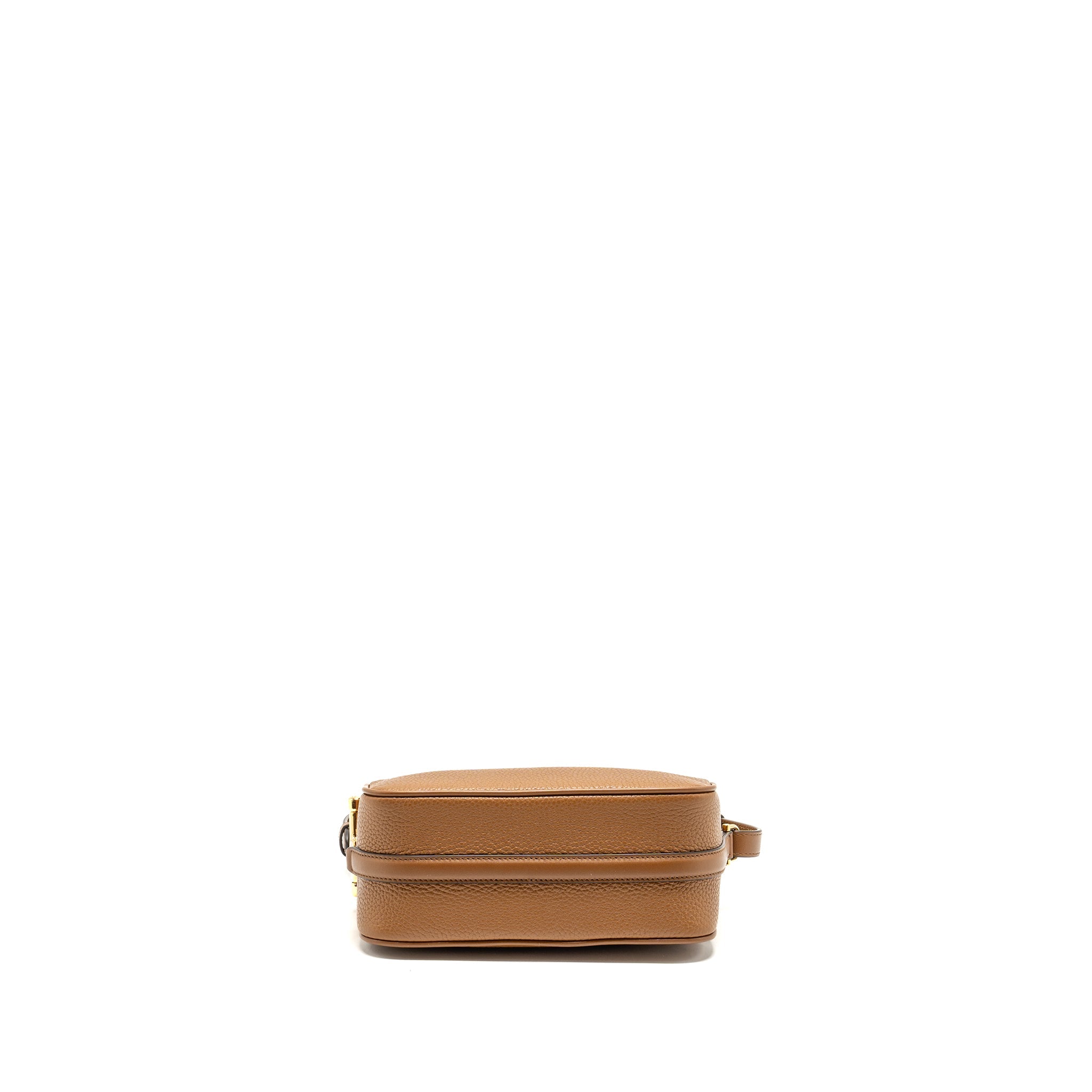 GUCCI HALF HORSEBIT MINI BAG CALFSKIN BROWN GHW