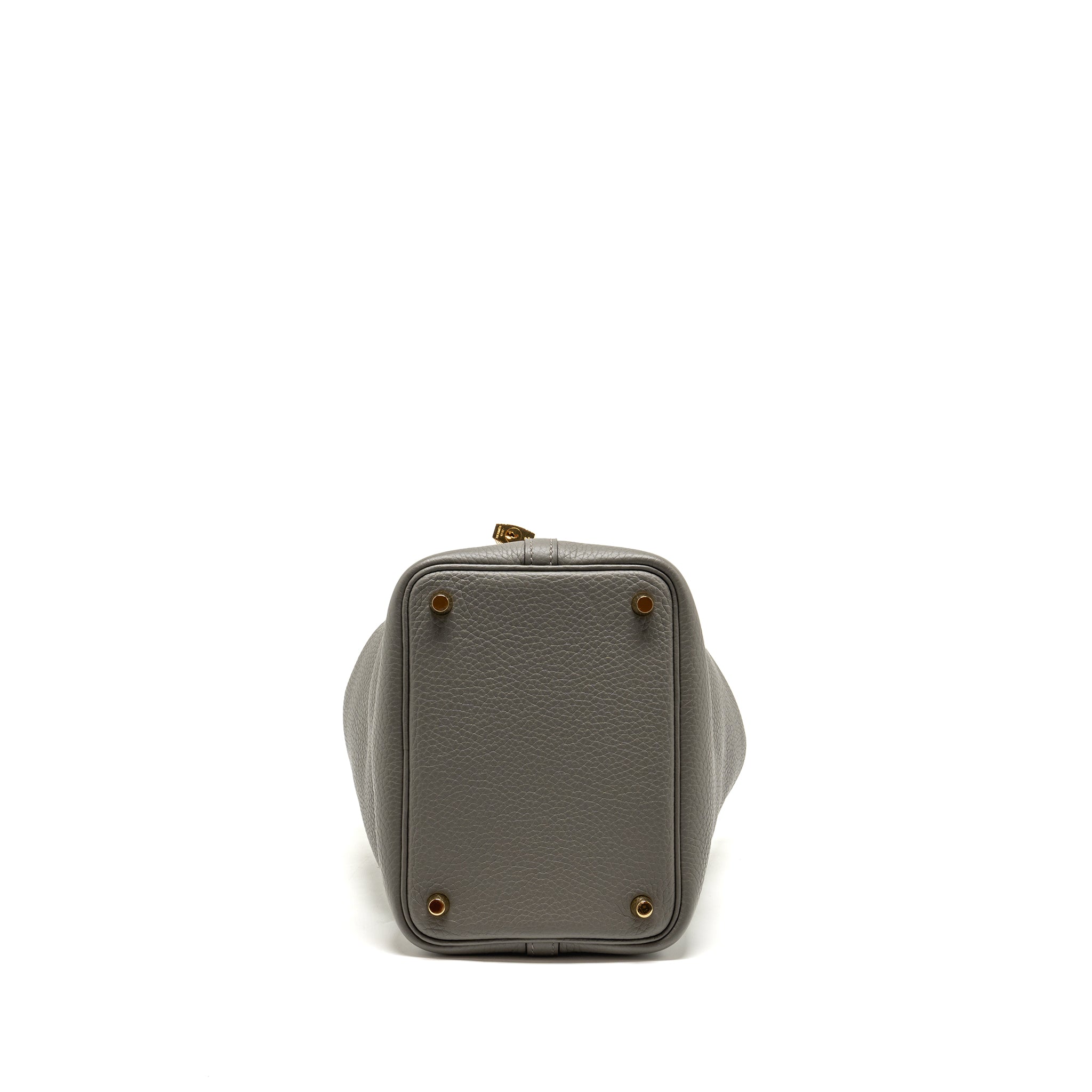 HERMES PICOTIN 18 LOCK BAG GRIS MEYER GHW