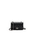 CHANEL MINI RECTANGULAR FLAP BAG CAVIAR IRIDESCENT BLACK SHW
