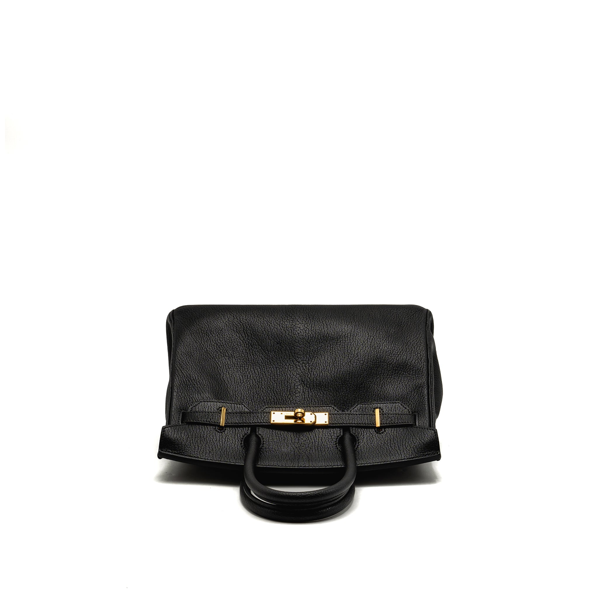 HERMES BIRKIN 30 CHÈVRE DE COROMANDEL BLACK GHW
