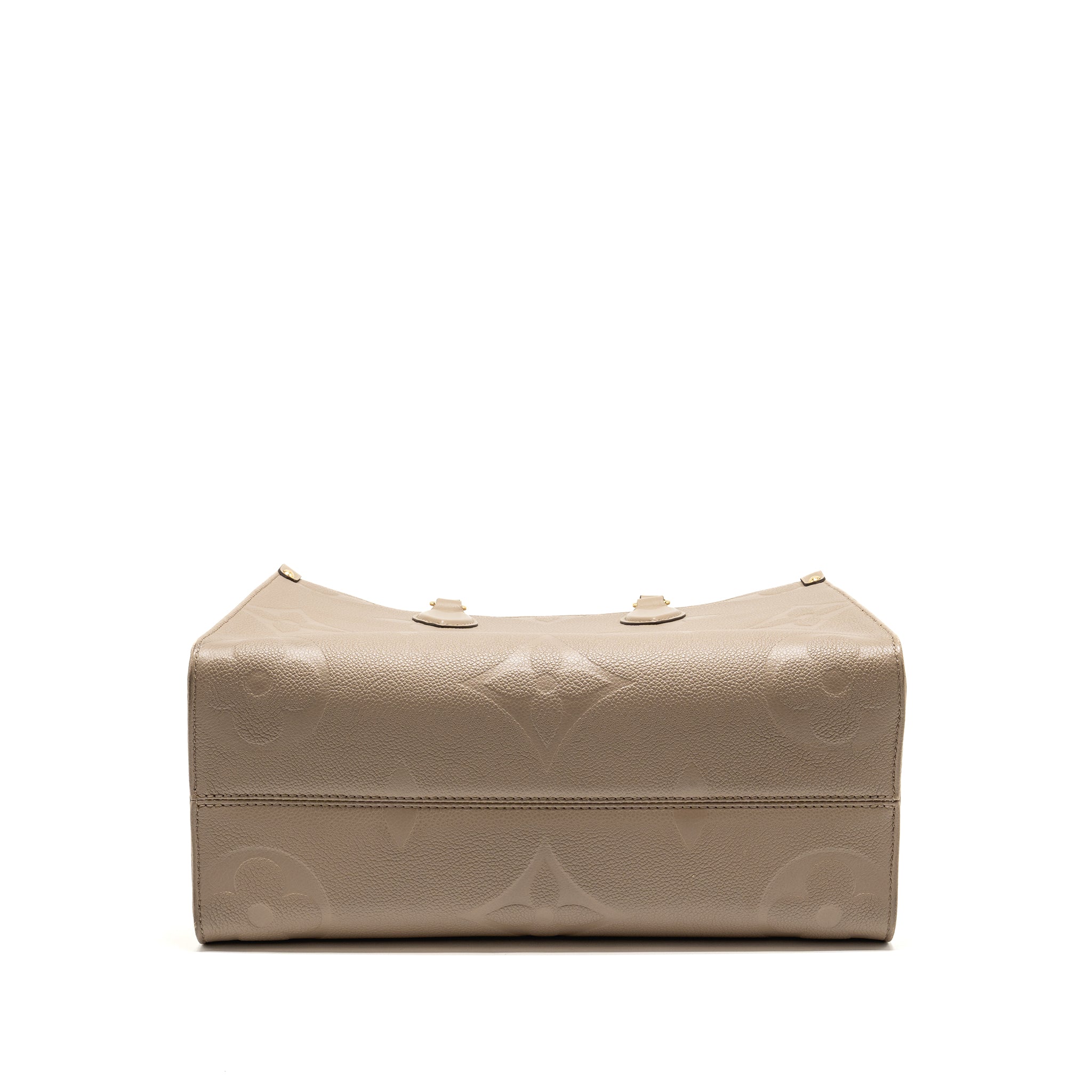 LOUIS VUITTON ONTHEGO MM MONOGRAM EMPREINETE LEATHER GREY LGHW
