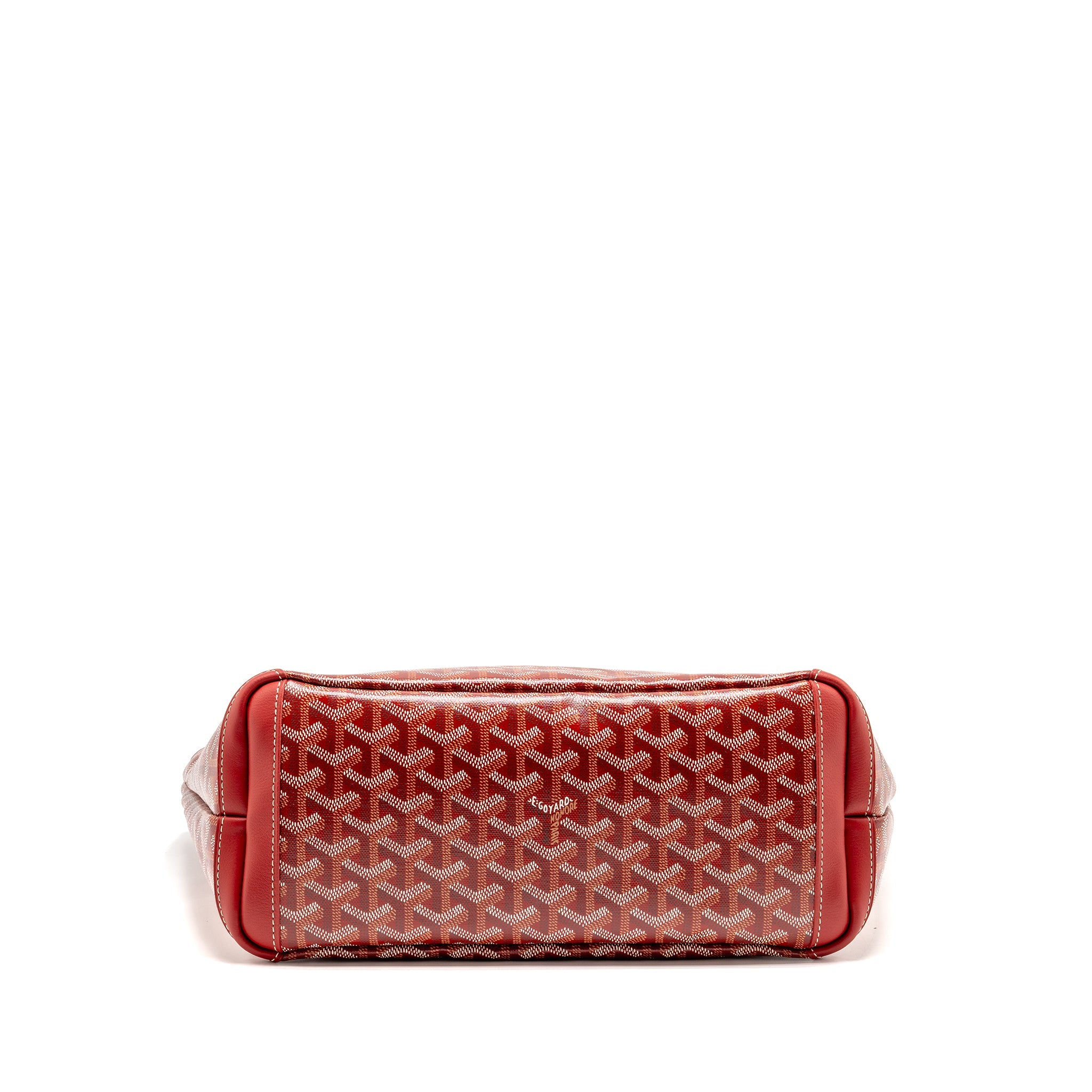 GOYARD ARTOIS PM TOTE BAG GOYARDINE CANVAS/LEATHER ROUGE SHW