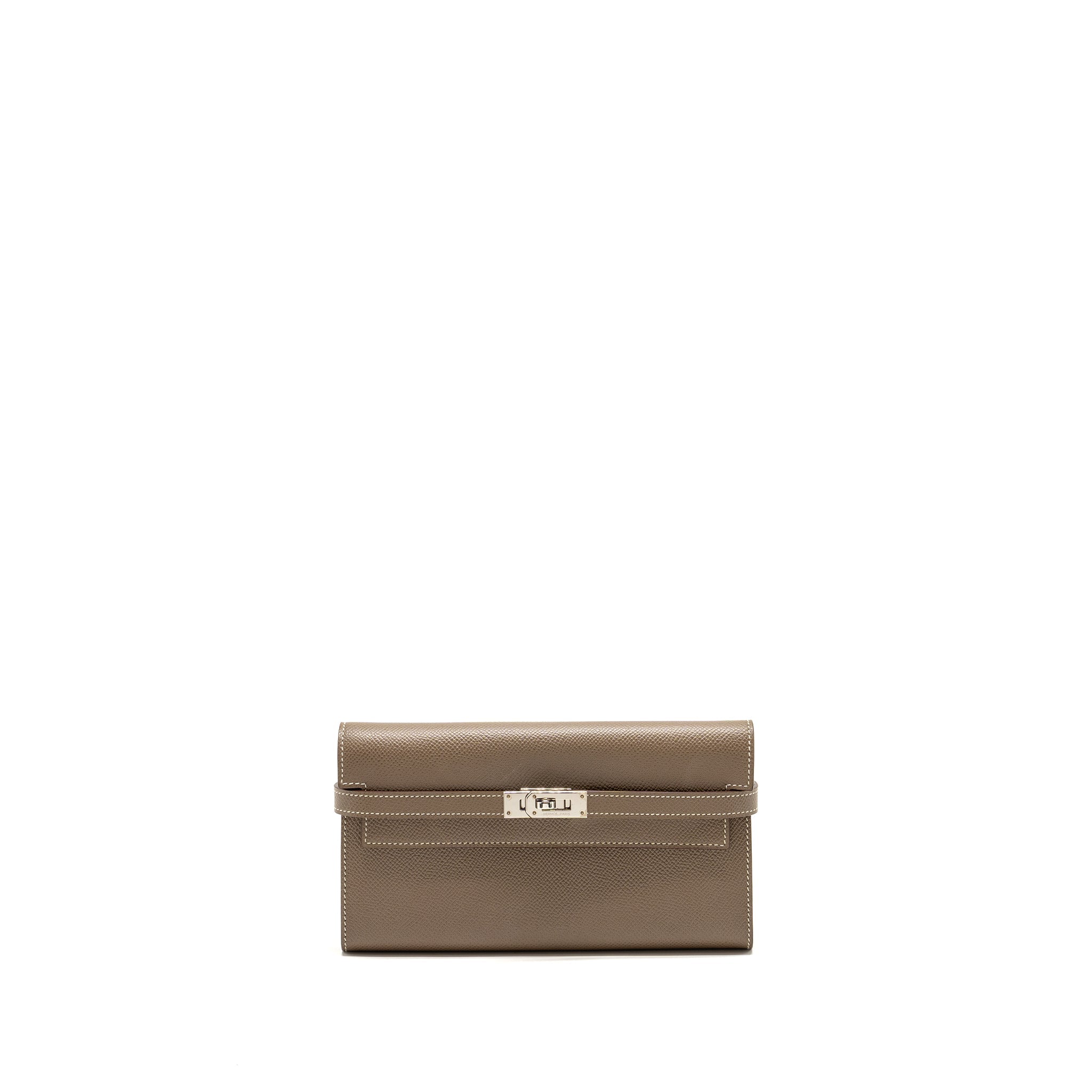 HERMES CLASSIC KELLY LONG WALLET EPSOM ETOUPE SHW