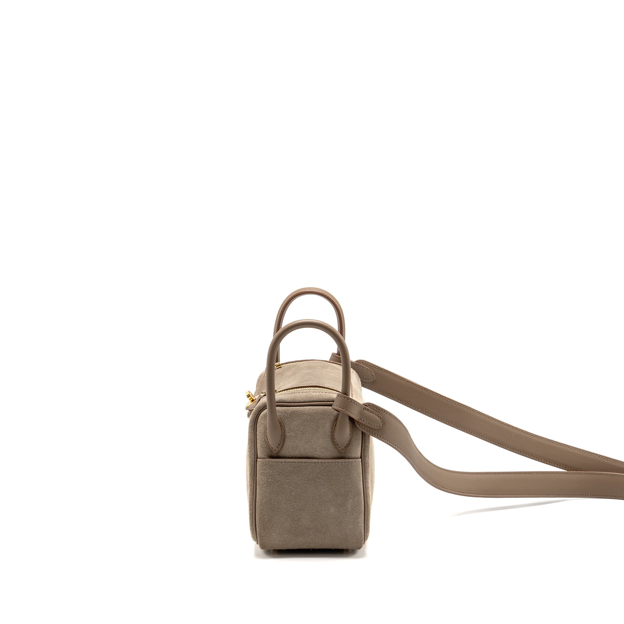 HERMES MINI LINDY GRIZZLY/SWIFT GRIS CAILLOU/ETOUPE GHW