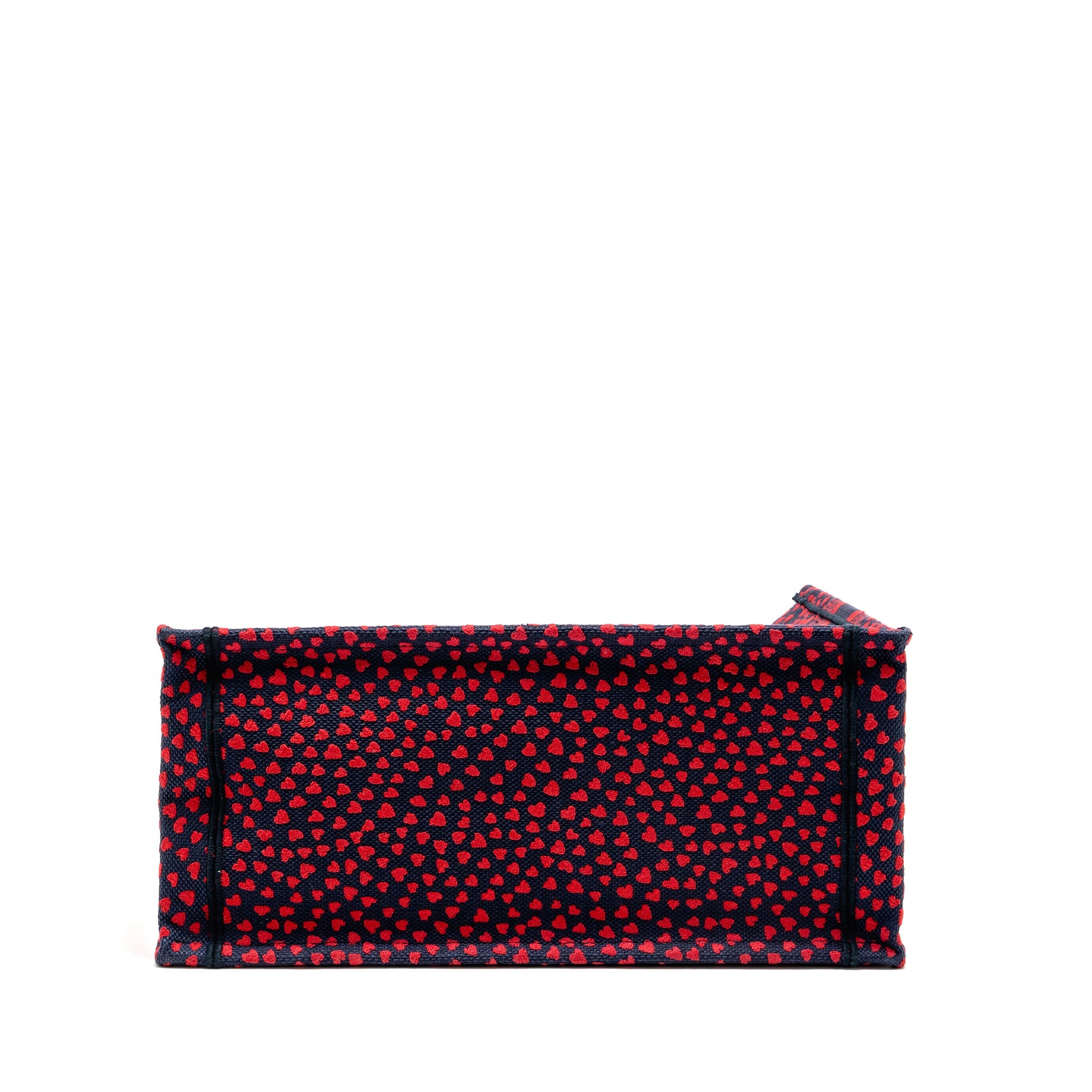DIOR MEDIUM DIOR BOOK TOTE I LOVE PARIS CANVAS RED / NAVY