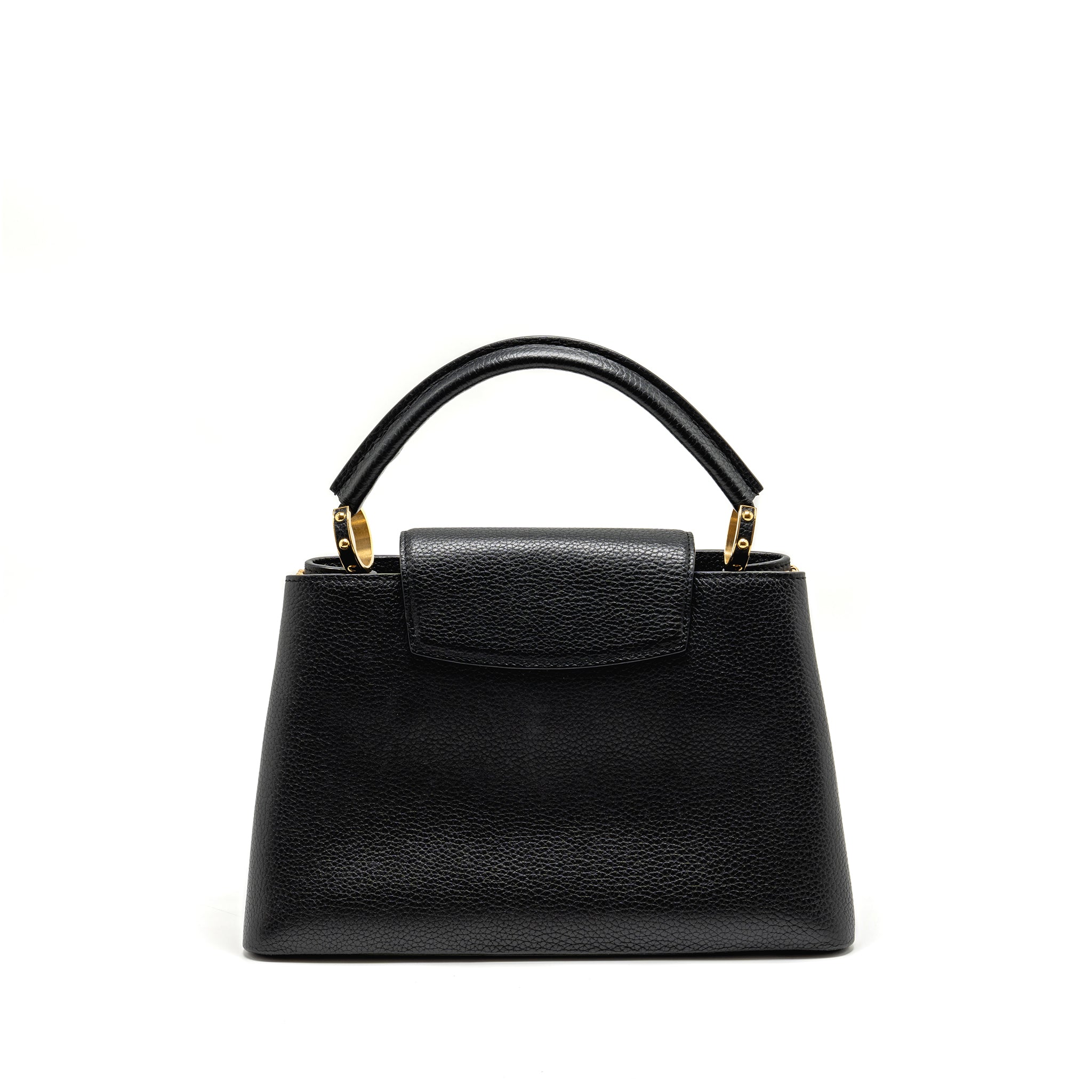 LOUIS VUITTON CAPUCINES MM CALFSKIN BLACK GHW