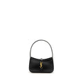 SAINT LAURENT/YSL MINI LE 5 A 7 HOBO BAG SMOOTH CALFSKIN BLACK GHW