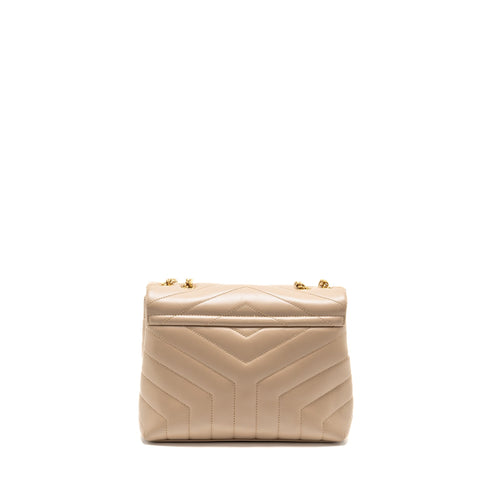 SAINT LAURENT / YSL SMALL LOU LOU SHOULDER BAG CALFSKIN BEIGE GHW