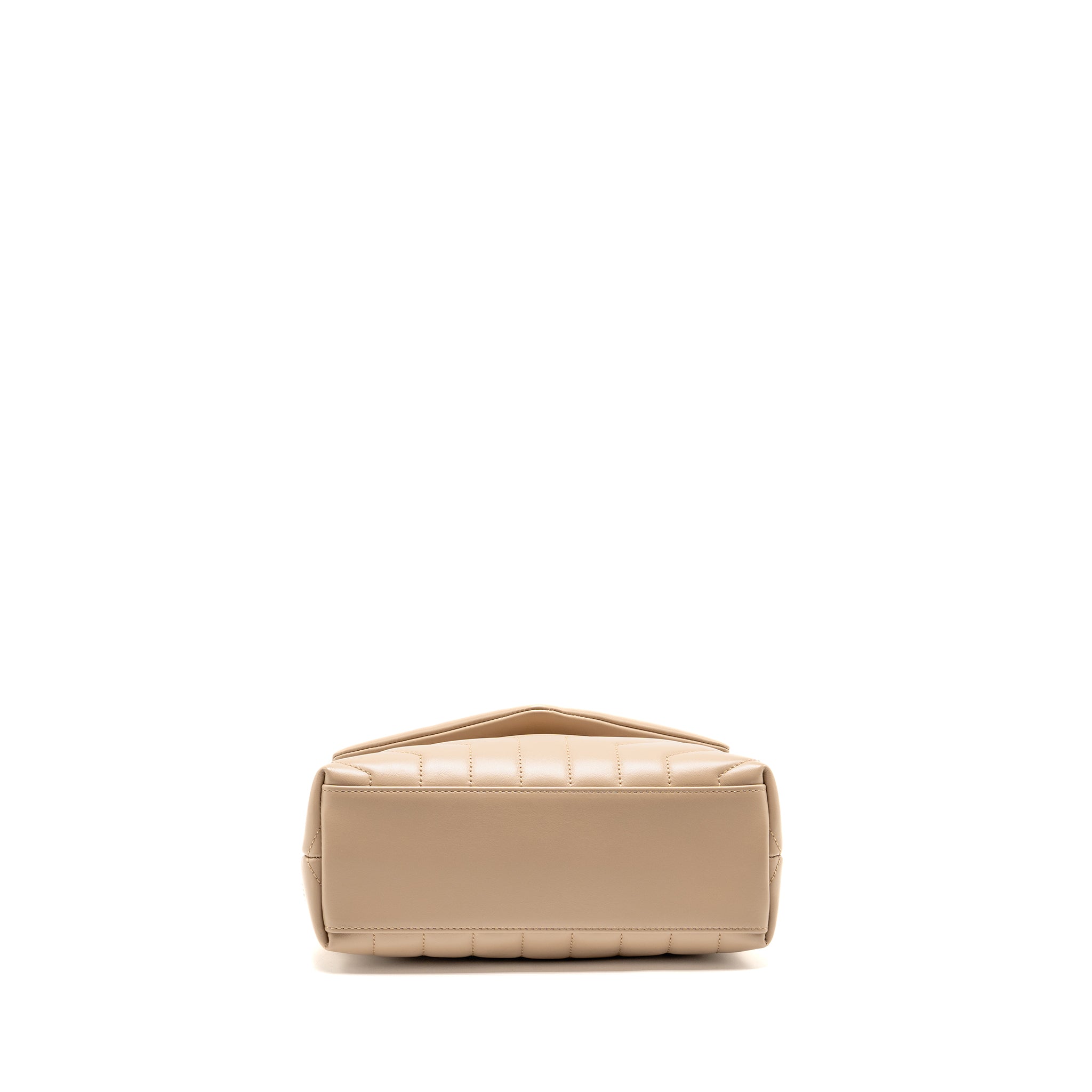 SAINT LAURENT / YSL SMALL LOU LOU SHOULDER BAG CALFSKIN BEIGE GHW