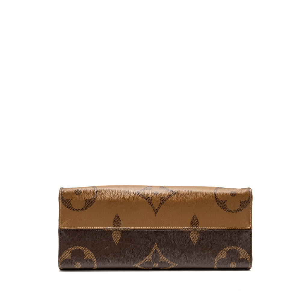 LOUIS VUITTON ONTHEGO MM MONOGRAM/MONOGRAM REVERSE CANVAS GHW