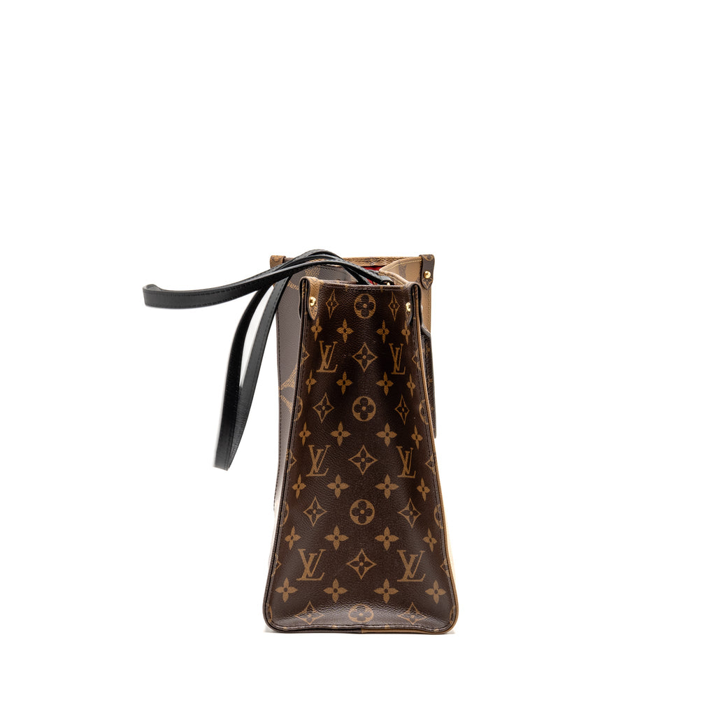 LOUIS VUITTON ONTHEGO MM MONOGRAM/MONOGRAM REVERSE CANVAS GHW