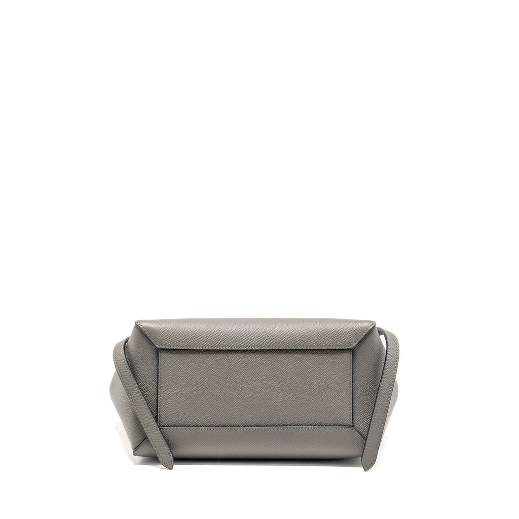 CELINE MICRO BELT BAG CALFSKIN DARK GREY GHW