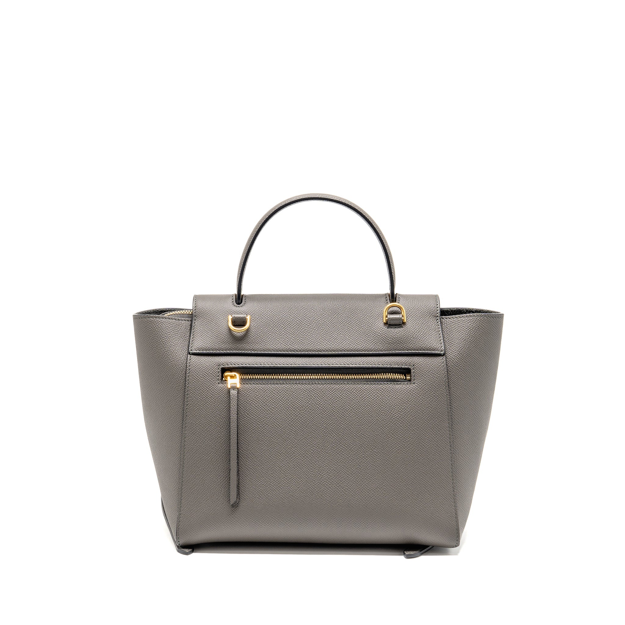 CELINE MICRO BELT BAG CALFSKIN DARK GREY GHW