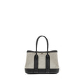 HERMES NEO GARDEN 23 NEGONDA / CANVAS / ECRU / BLACK SHW