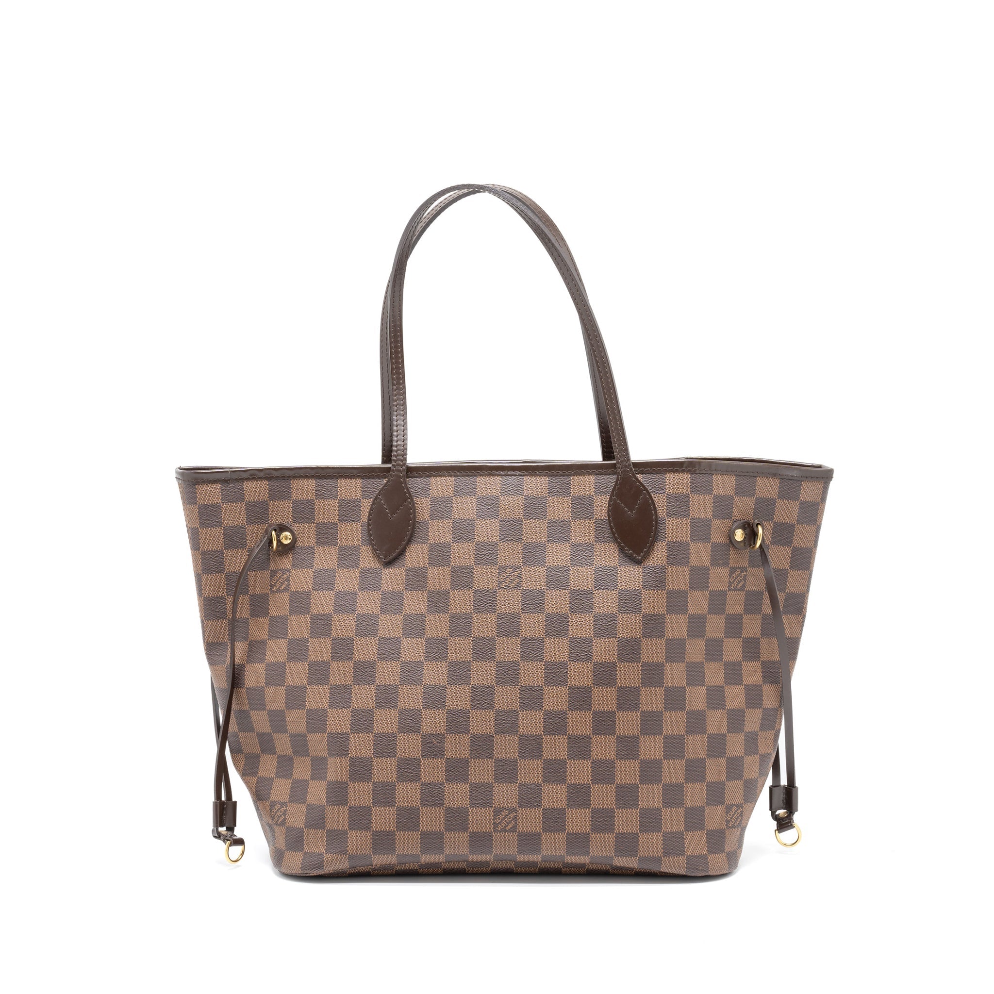 LOUIS VUITTON NEVERFULL MM DAMIER EBENE CANVAS GHW