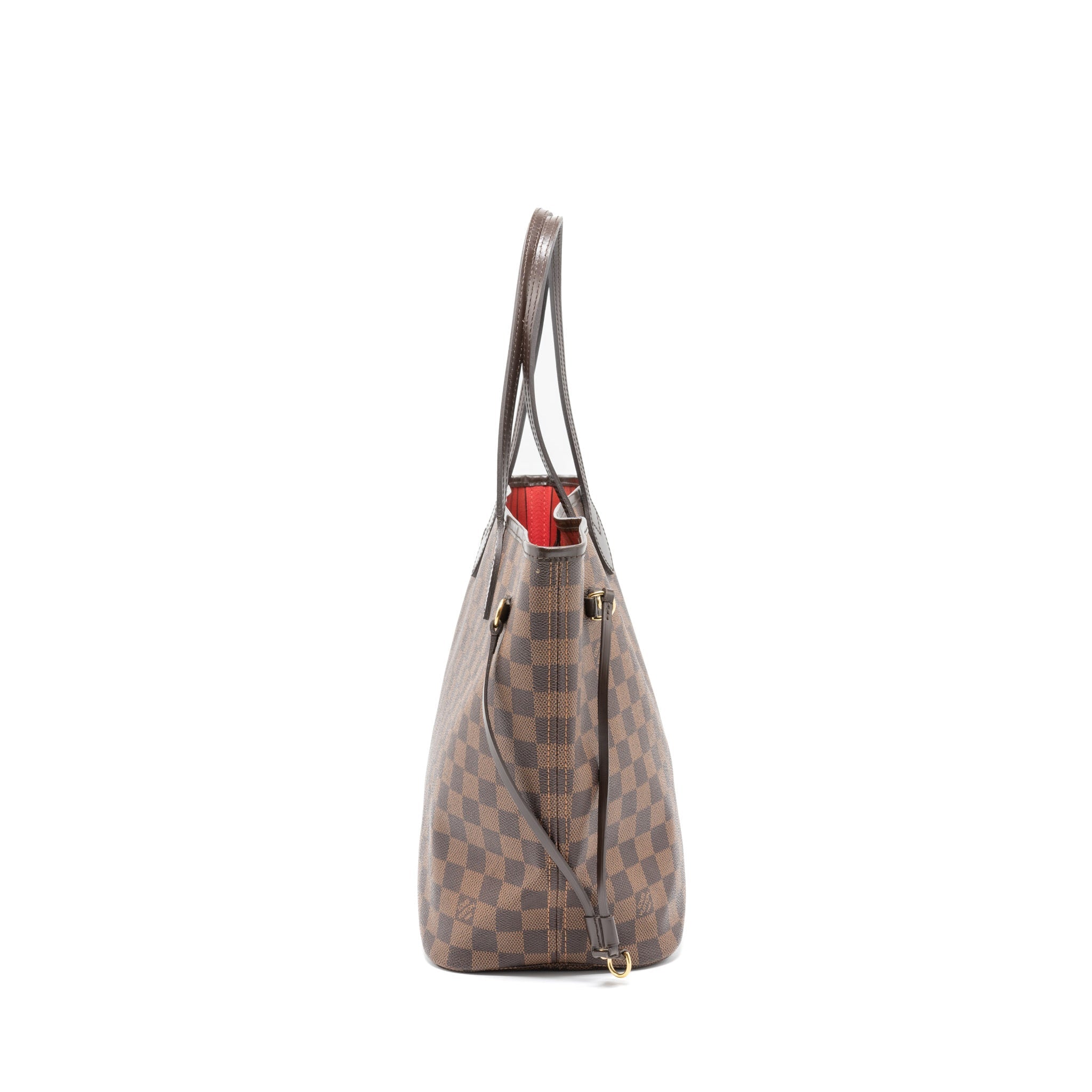 LOUIS VUITTON NEVERFULL MM DAMIER EBENE CANVAS GHW