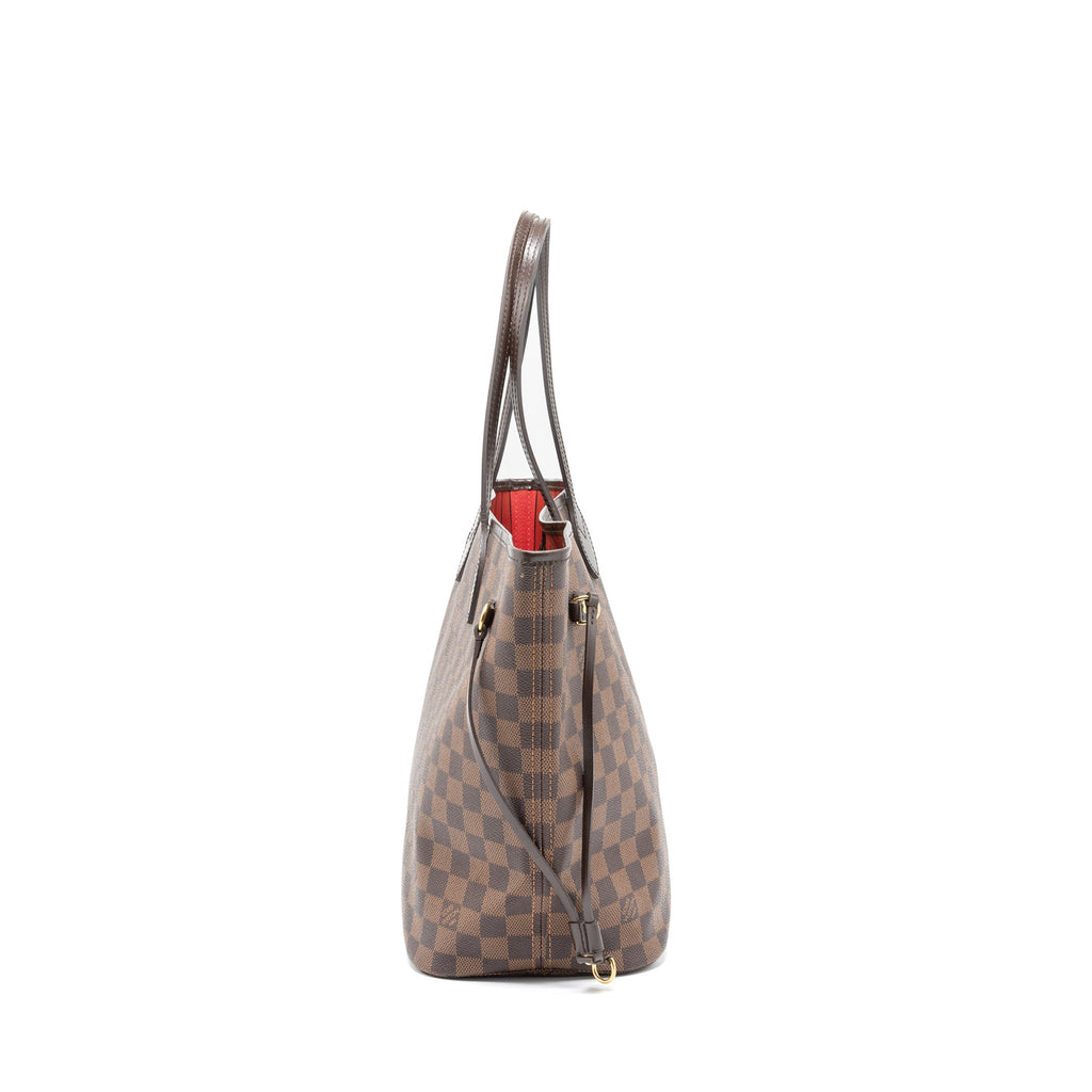 LOUIS VUITTON NEVERFULL MM DAMIER EBENE CANVAS GHW