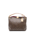 LOUIS VUITTON GRACEFUL MM MONOGRAM CANVAS/PIVOINE GHW (NEW VERSION)