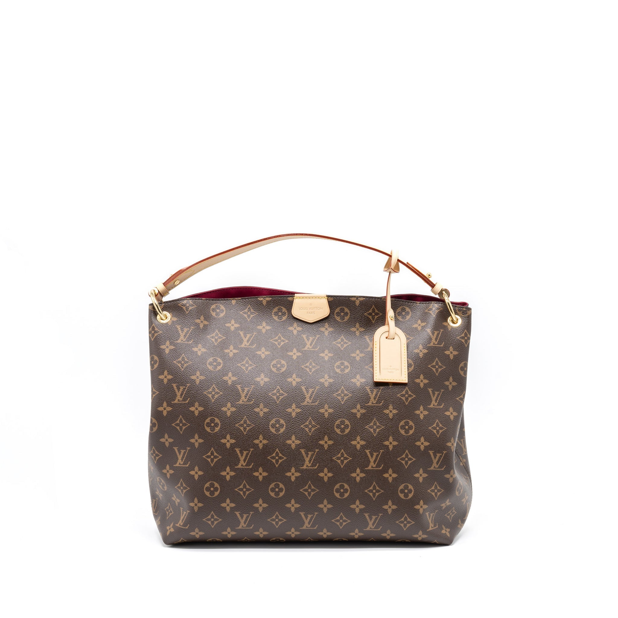 LOUIS VUITTON GRACEFUL MM MONOGRAM CANVAS/PIVOINE GHW (NEW VERSION)