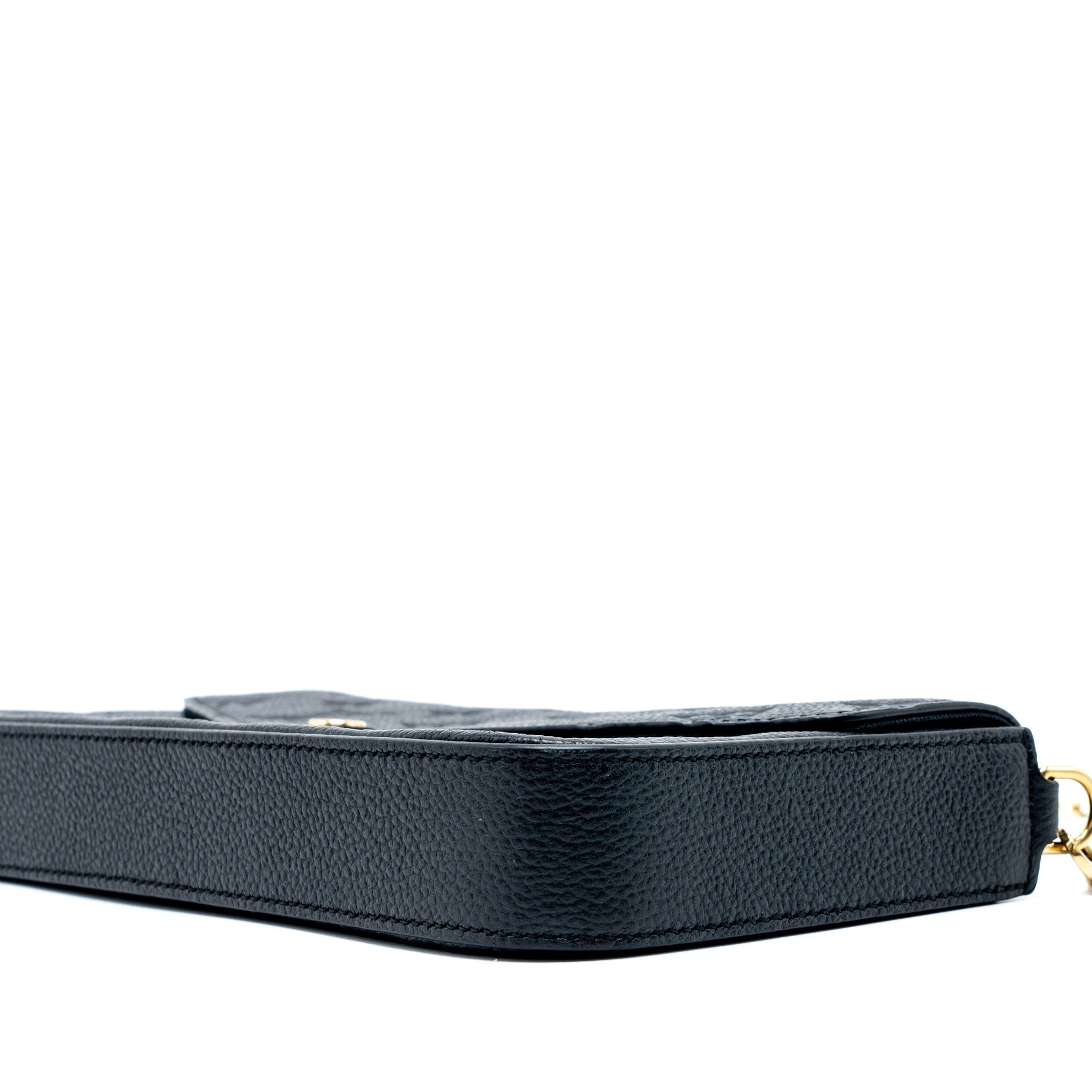 LOUIS VUITTON FELICIE POCHETTE MONOGRAM EMPREINTE BLACK GHW
