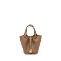 HERMES PICOTIN 18 LOCK BAG CLEMENCE/SWIFT ALEZAN/BISCUIT GHW