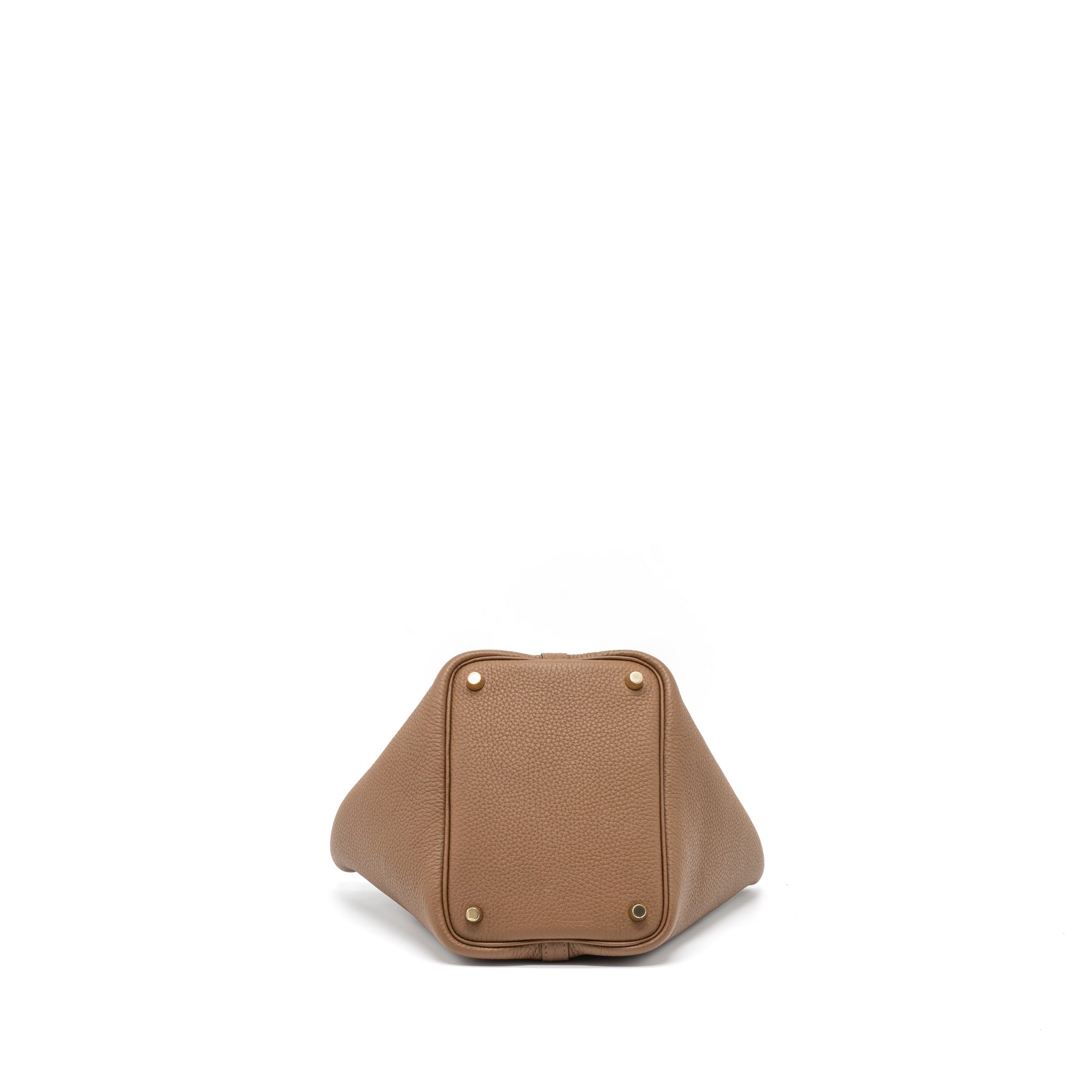 HERMES PICOTIN 18 LOCK BAG CLEMENCE/SWIFT ALEZAN/BISCUIT GHW