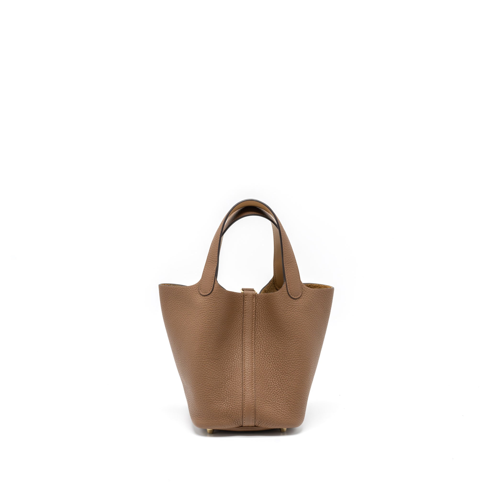 HERMES PICOTIN 18 LOCK BAG CLEMENCE/SWIFT ALEZAN/BISCUIT GHW