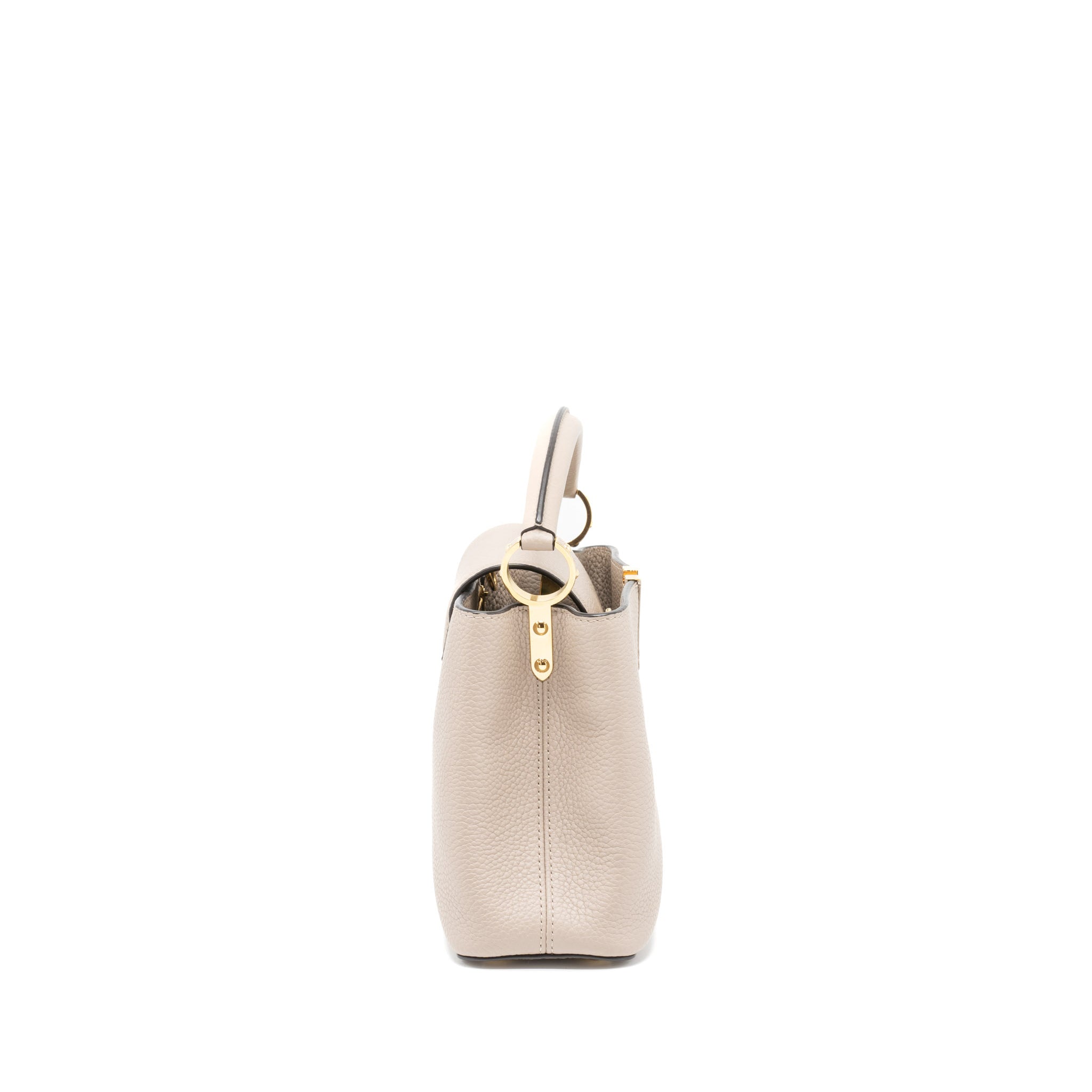 LOUIS VUITTON CAPUCINES BB TAURILLON GALET GHW