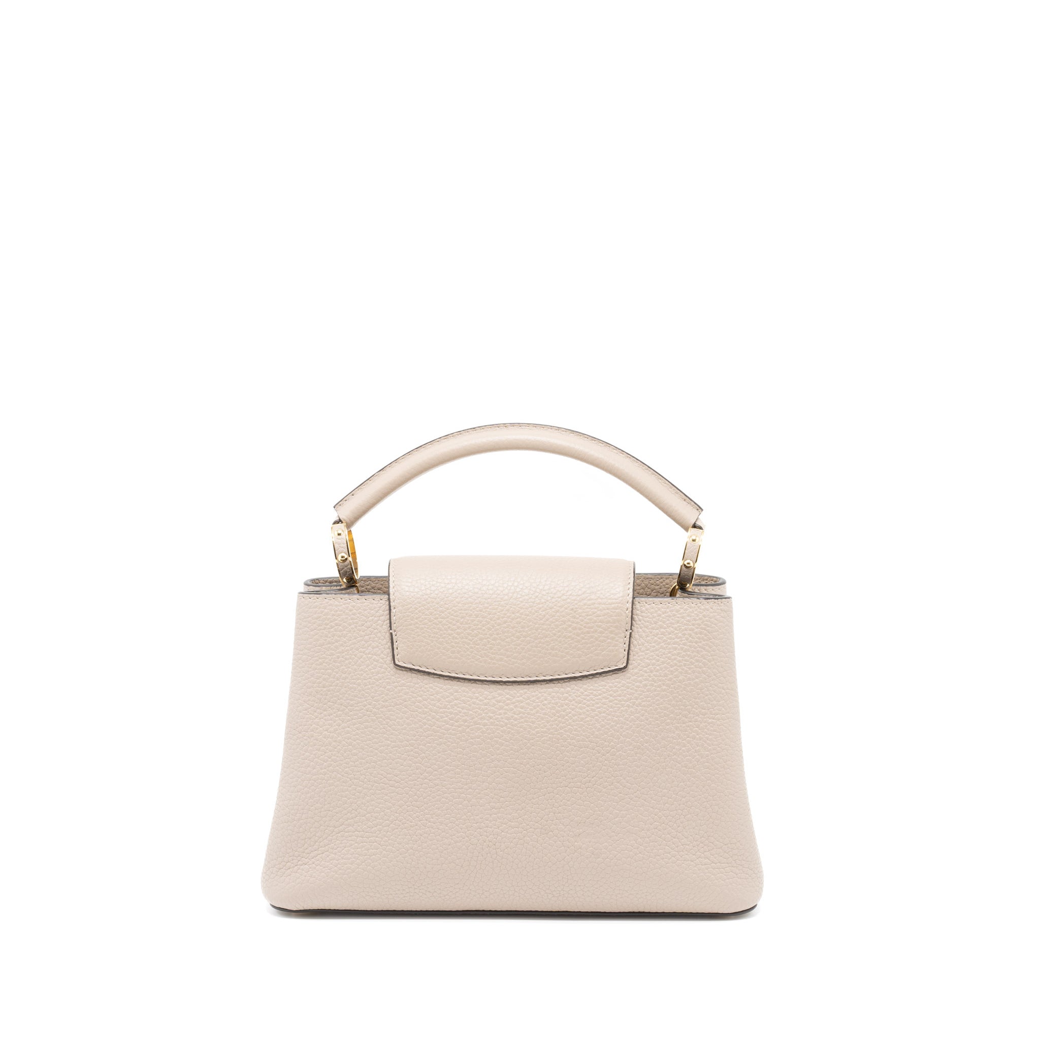 LOUIS VUITTON CAPUCINES BB TAURILLON GALET GHW