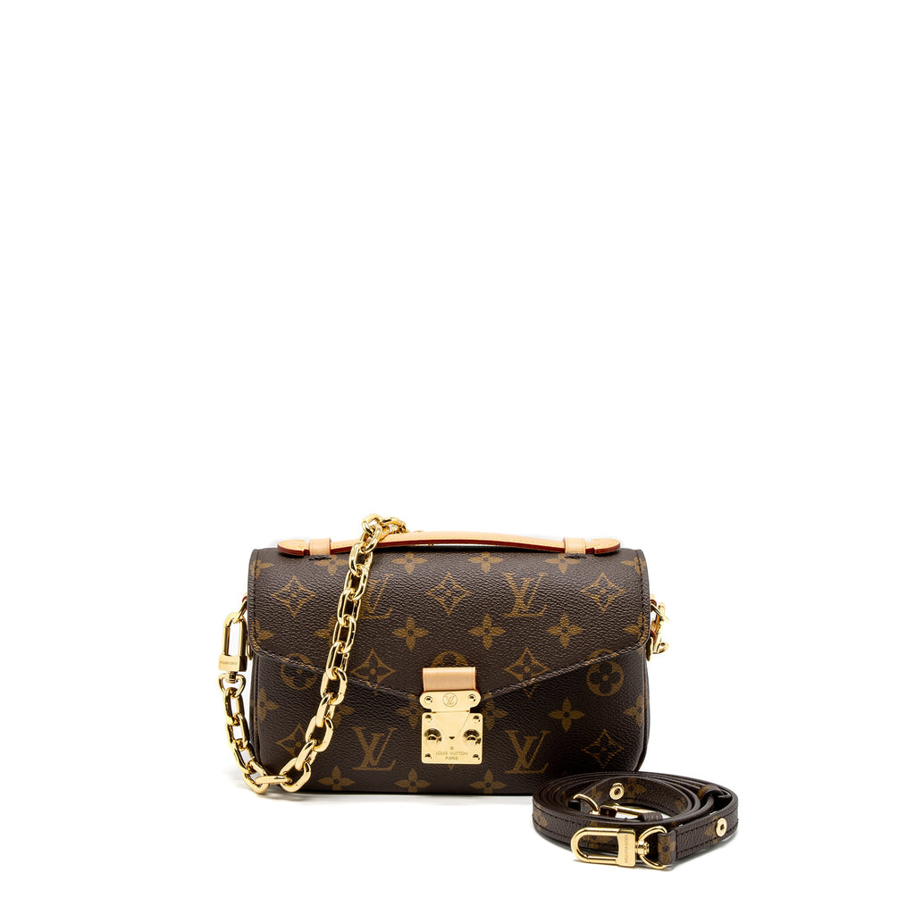 LOUIS VUITTON POCHETTE MÉTIS EAST WEST MONOGRAM CANVAS GHW (NEW VERSION)